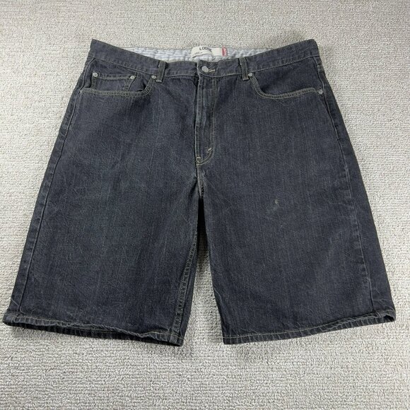 Levi’s 569 Denim Shorts Black Men’s Size 40 x 10 - Picture 1 of 6